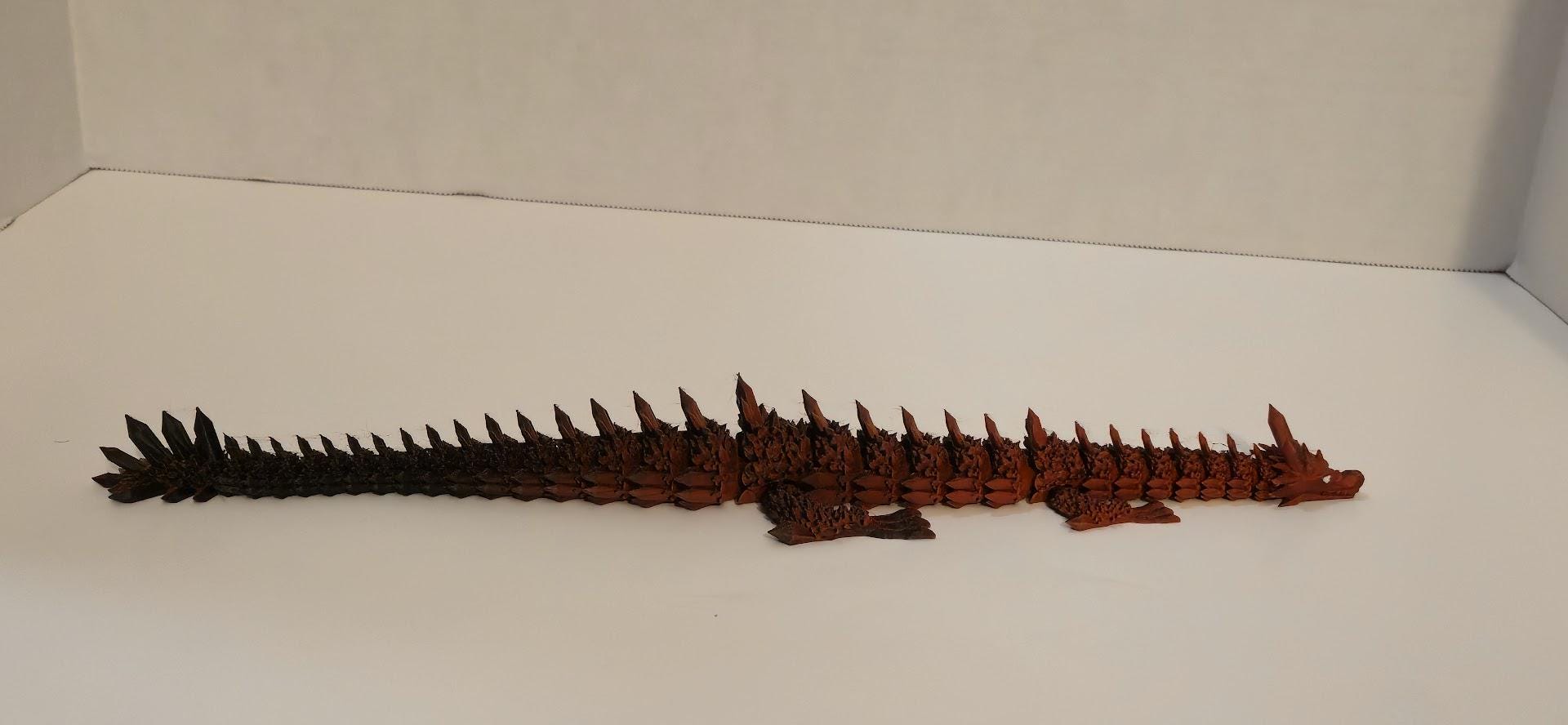 Articulated Flexi Dragon Figure | 14" Dragon Fidget Toy | 3 Colors!