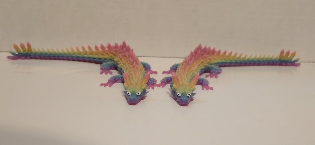 Articulated Flexi Dragon Figure | 14" Dragon Fidget Toy | 3 Colors!