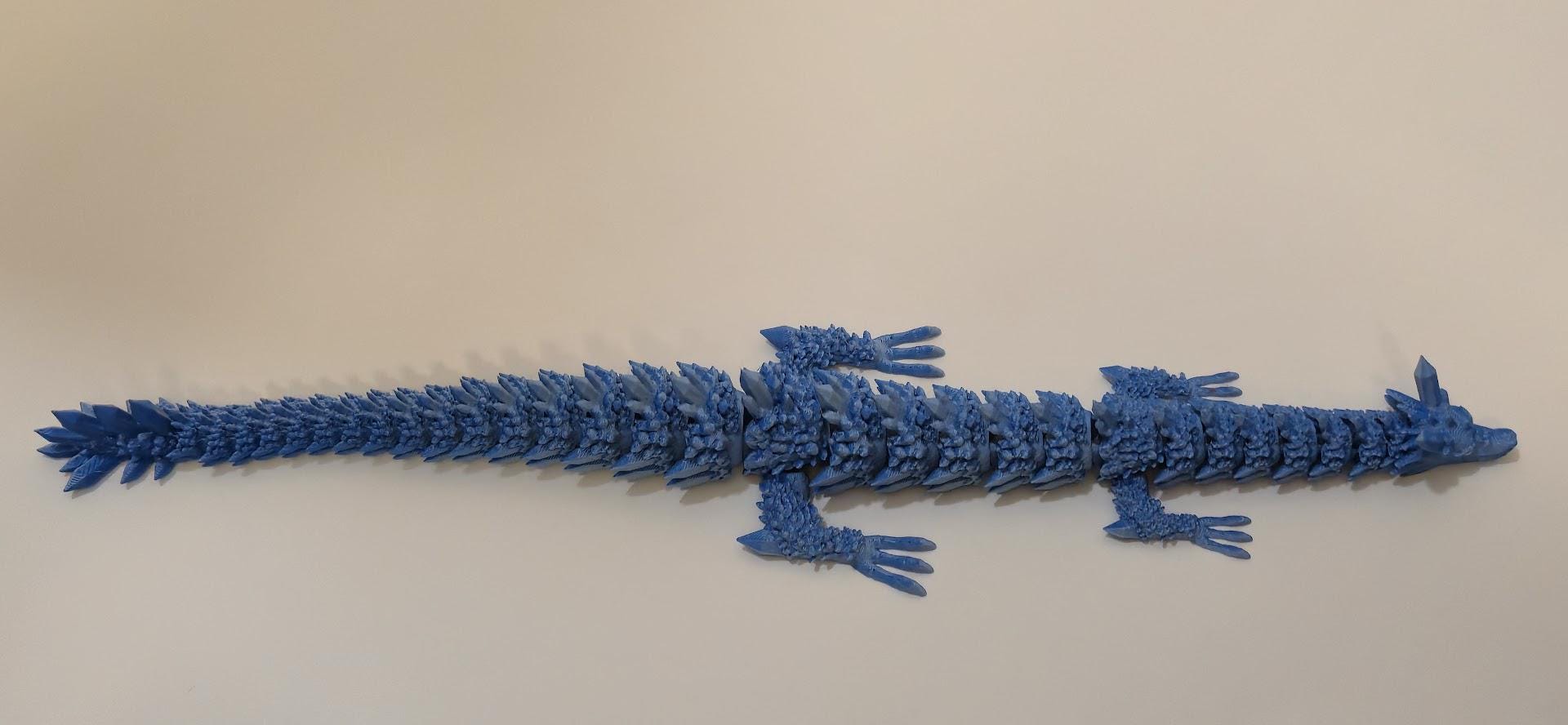 Articulated Flexi Dragon Figure | 14" Dragon Fidget Toy | 3 Colors!