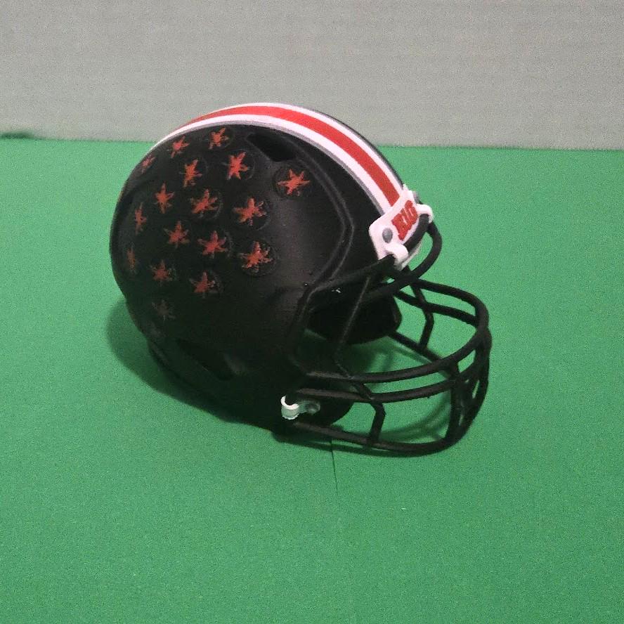 Ohio State Buckeyes Mini Football Helmet – 3D Printed OSU Helmet Replica