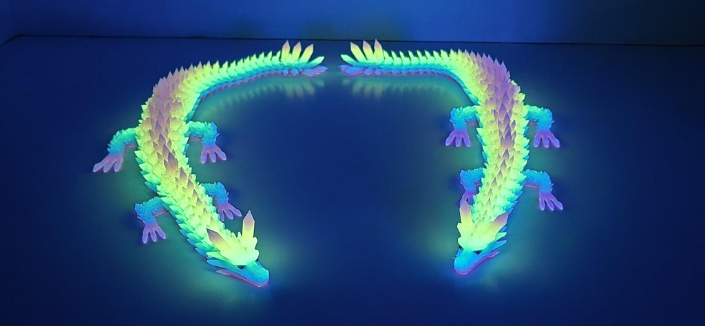 Articulated Flexi Dragon Figure | 14" Dragon Fidget Toy | 3 Colors!