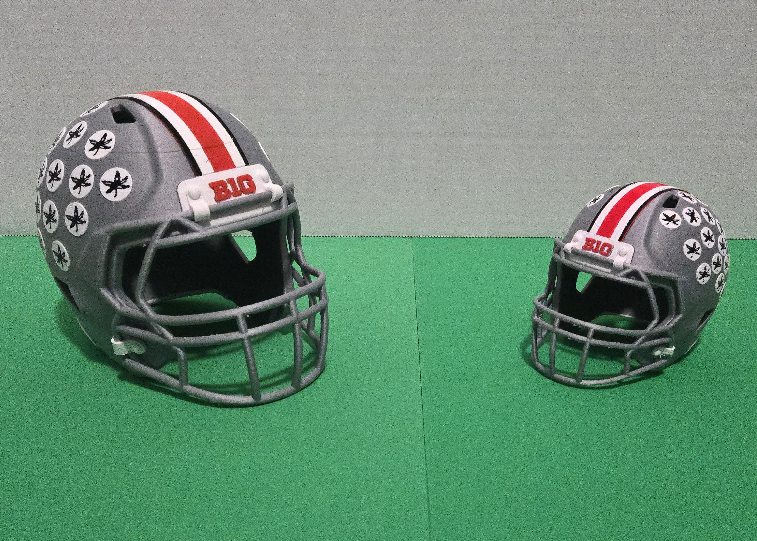 Ohio State Buckeyes Mini Football Helmet – 3D Printed OSU Helmet Replica