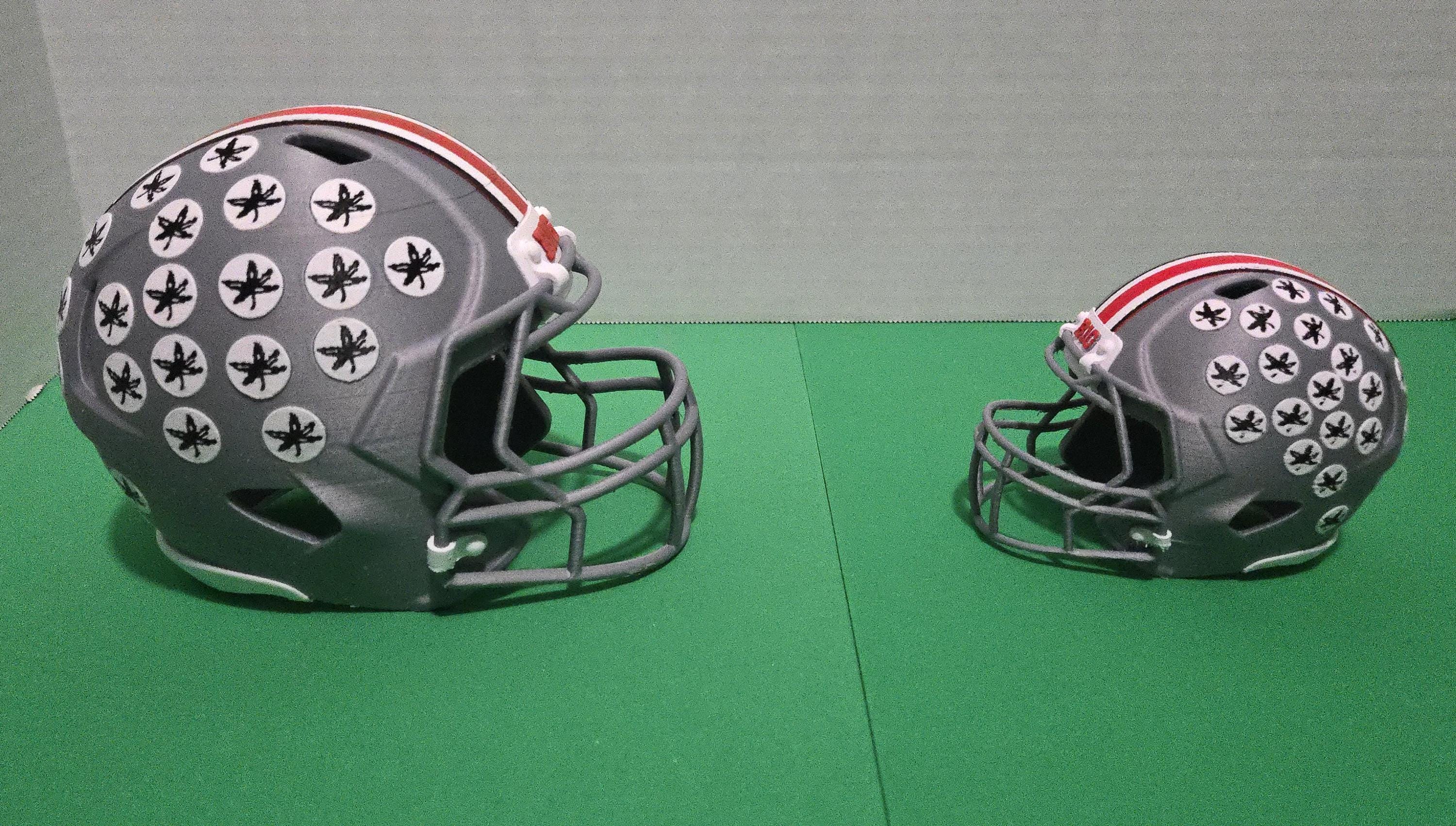 Ohio State Buckeyes Mini Football Helmet – 3D Printed OSU Helmet Replica