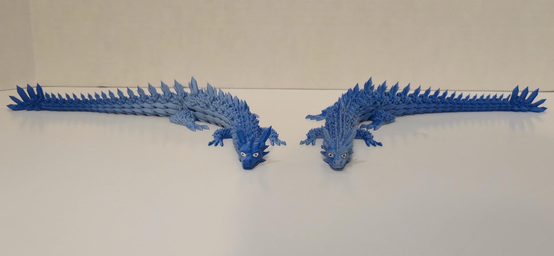 Articulated Flexi Dragon Figure | 14" Dragon Fidget Toy | 3 Colors!
