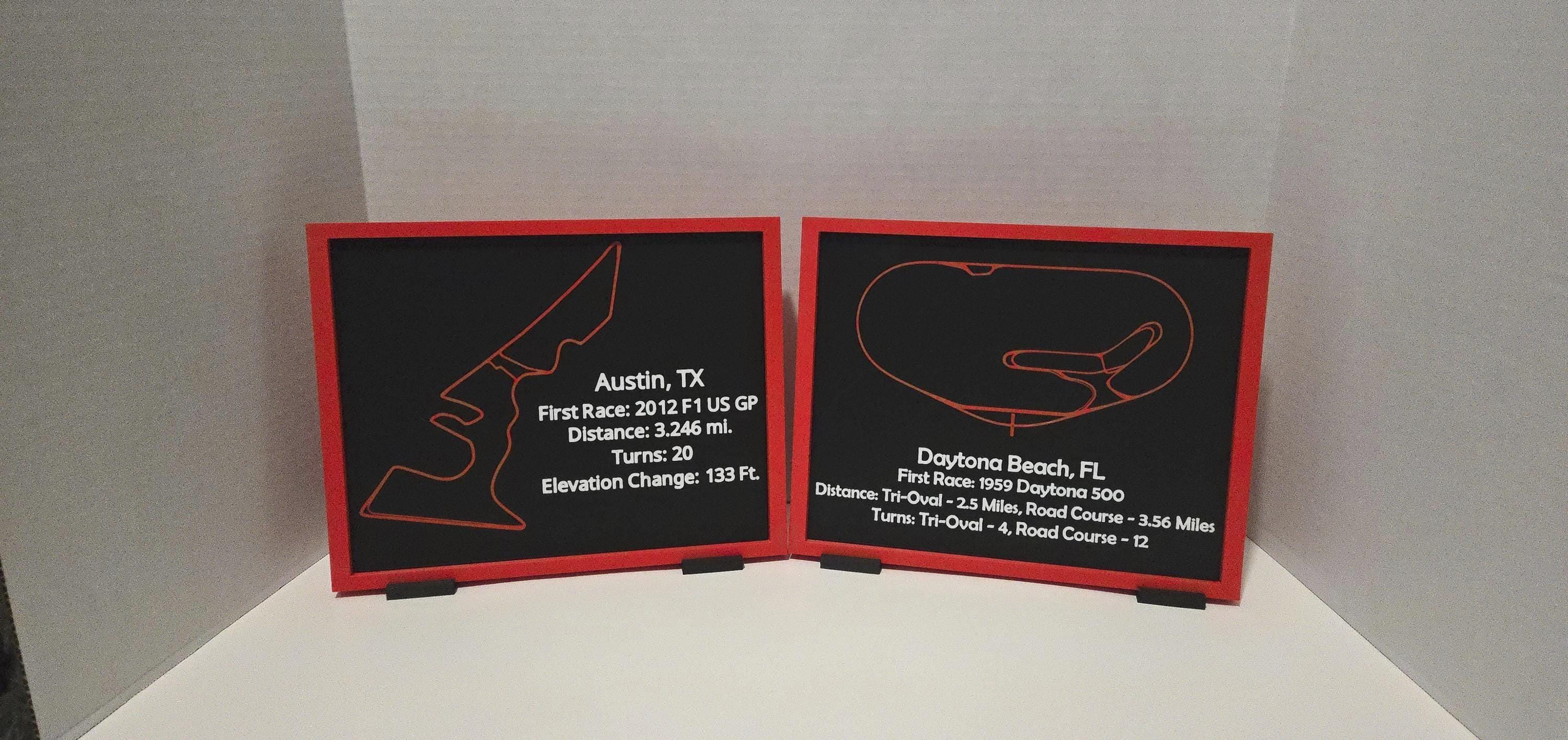 Custom Race Track Outline Sign | NASCAR, F1, IndyCar Tracks