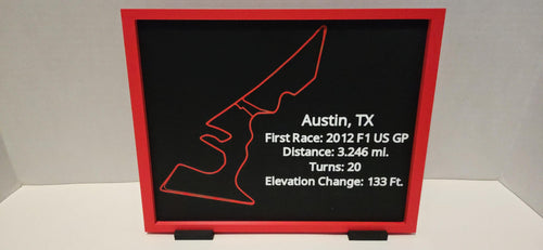 Custom Race Track Outline Sign | NASCAR, F1, IndyCar Tracks