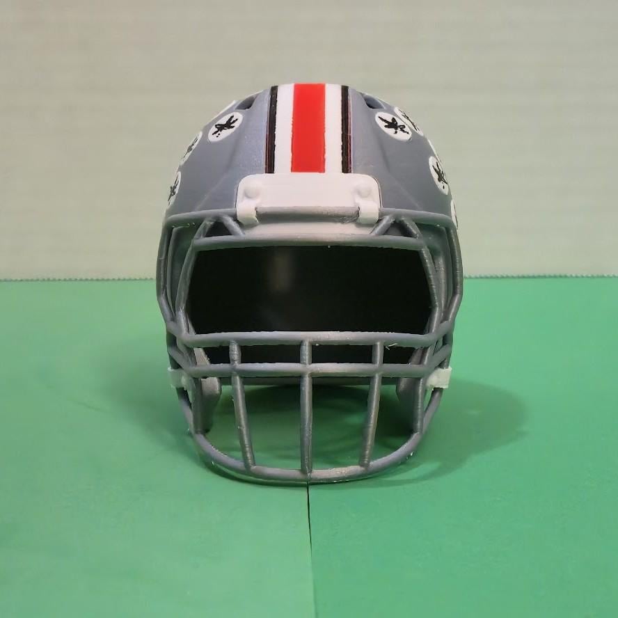 Ohio State Buckeyes Mini Football Helmet – 3D Printed OSU Helmet Replica