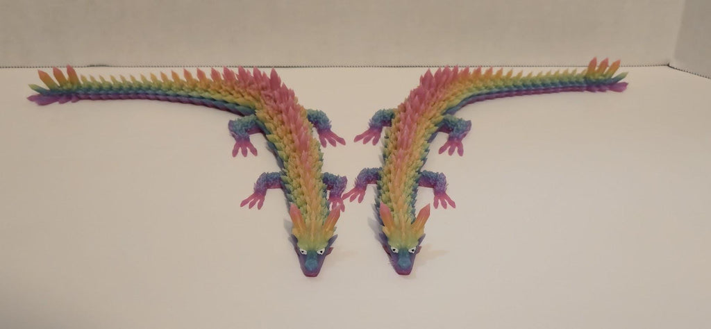 Articulated Flexi Dragon Figure | 14" Dragon Fidget Toy | 3 Colors!