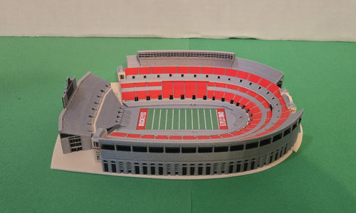 3D Printed Ohio Stadium Replica – Detailed College Football Stadium Model – Buckeye-Inspired Desk Decor & Gift for Football Fans
