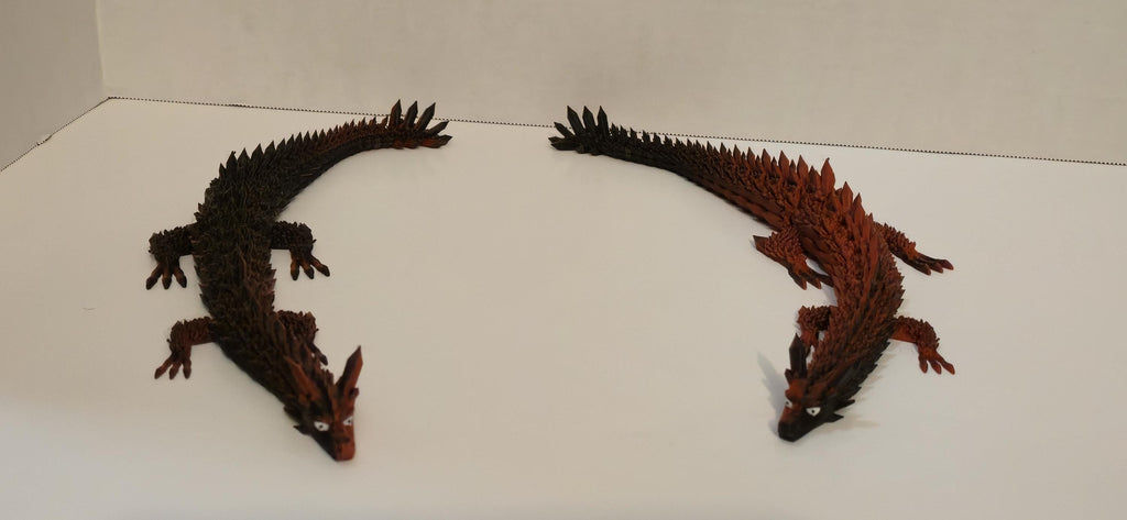 Articulated Flexi Dragon Figure | 14" Dragon Fidget Toy | 3 Colors!