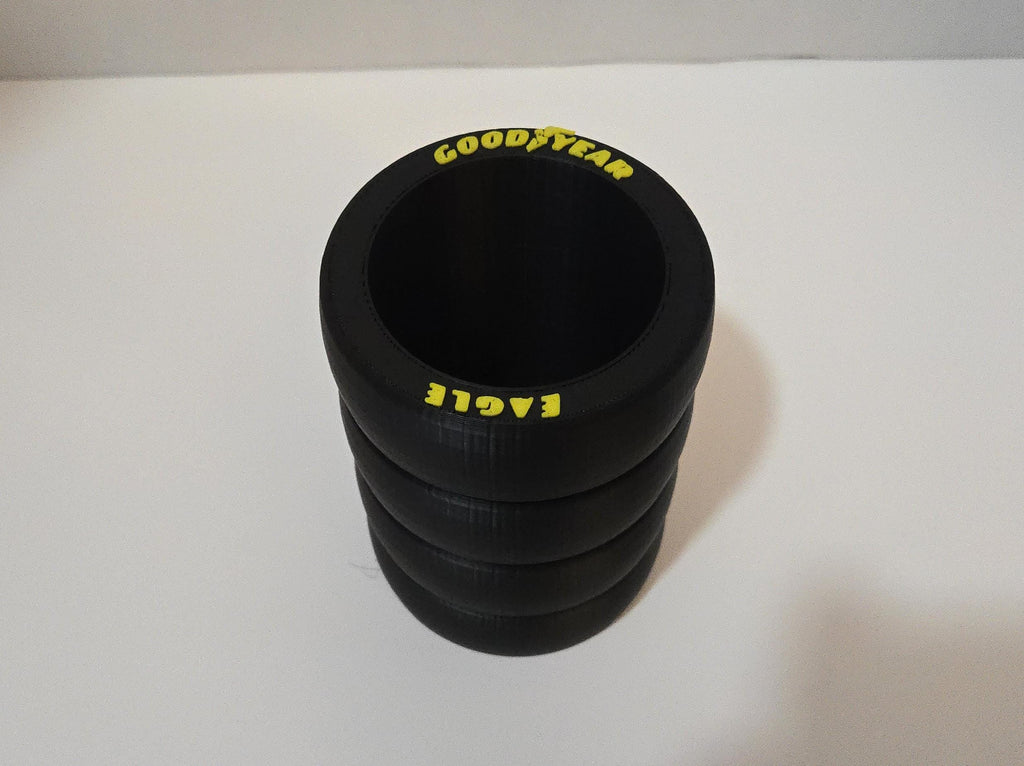 NASCAR Goodyear Tire Stack 12oz Can Holder / Pencil Holder