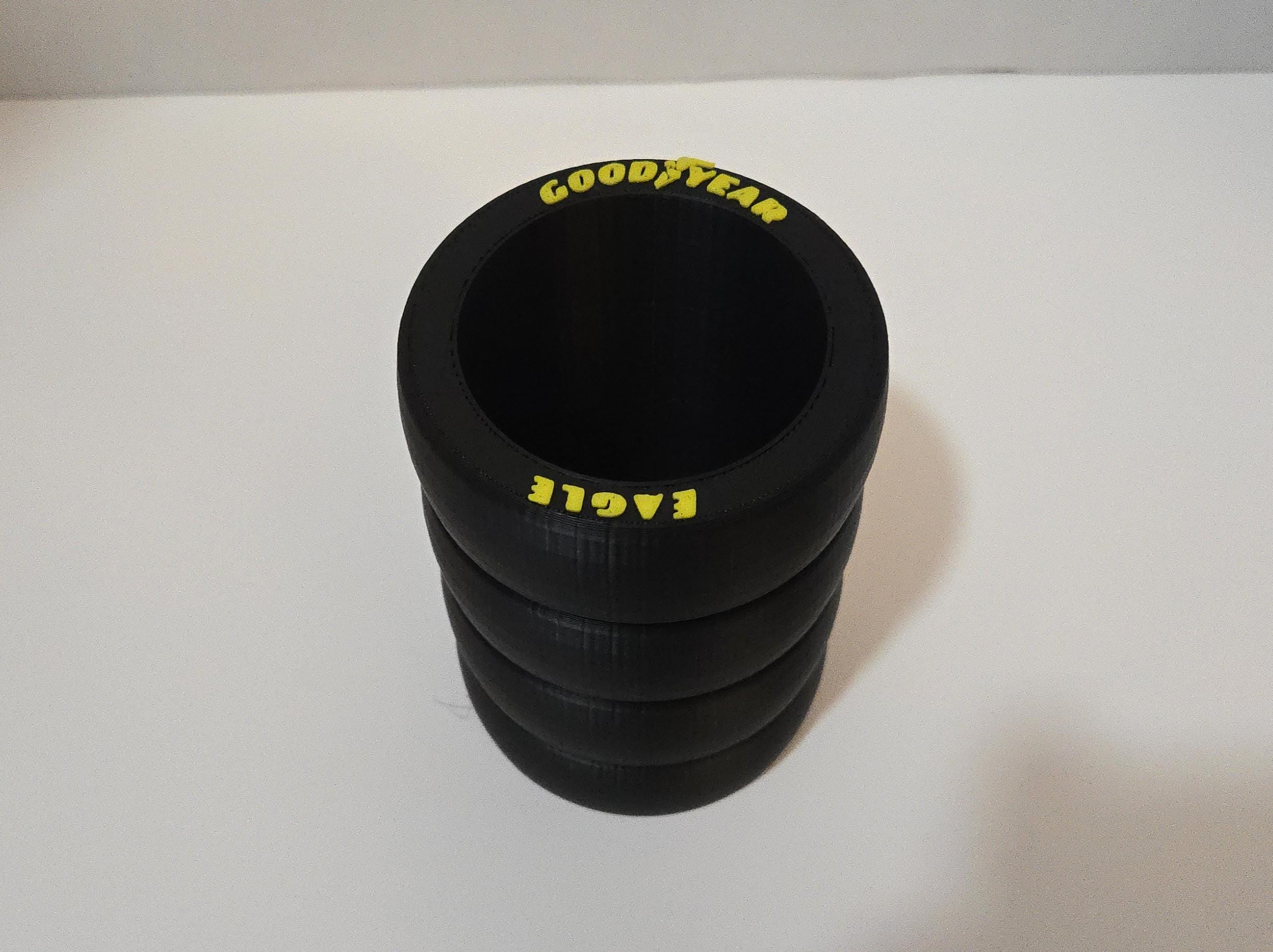 NASCAR Goodyear Tire Stack 12oz Can Holder / Pencil Holder