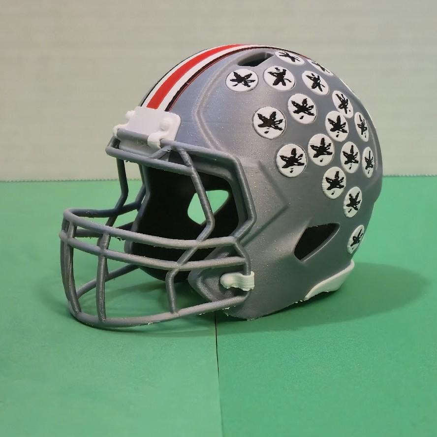 Ohio State Buckeyes Mini Football Helmet – 3D Printed OSU Helmet Replica