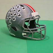 Ohio State Buckeyes Mini Football Helmet – 3D Printed OSU Helmet Replica