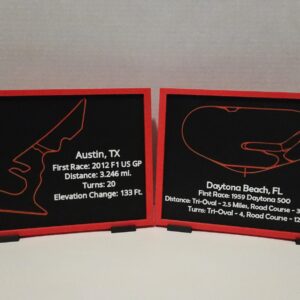 Custom Race Track Outline Sign | NASCAR, F1, IndyCar Tracks